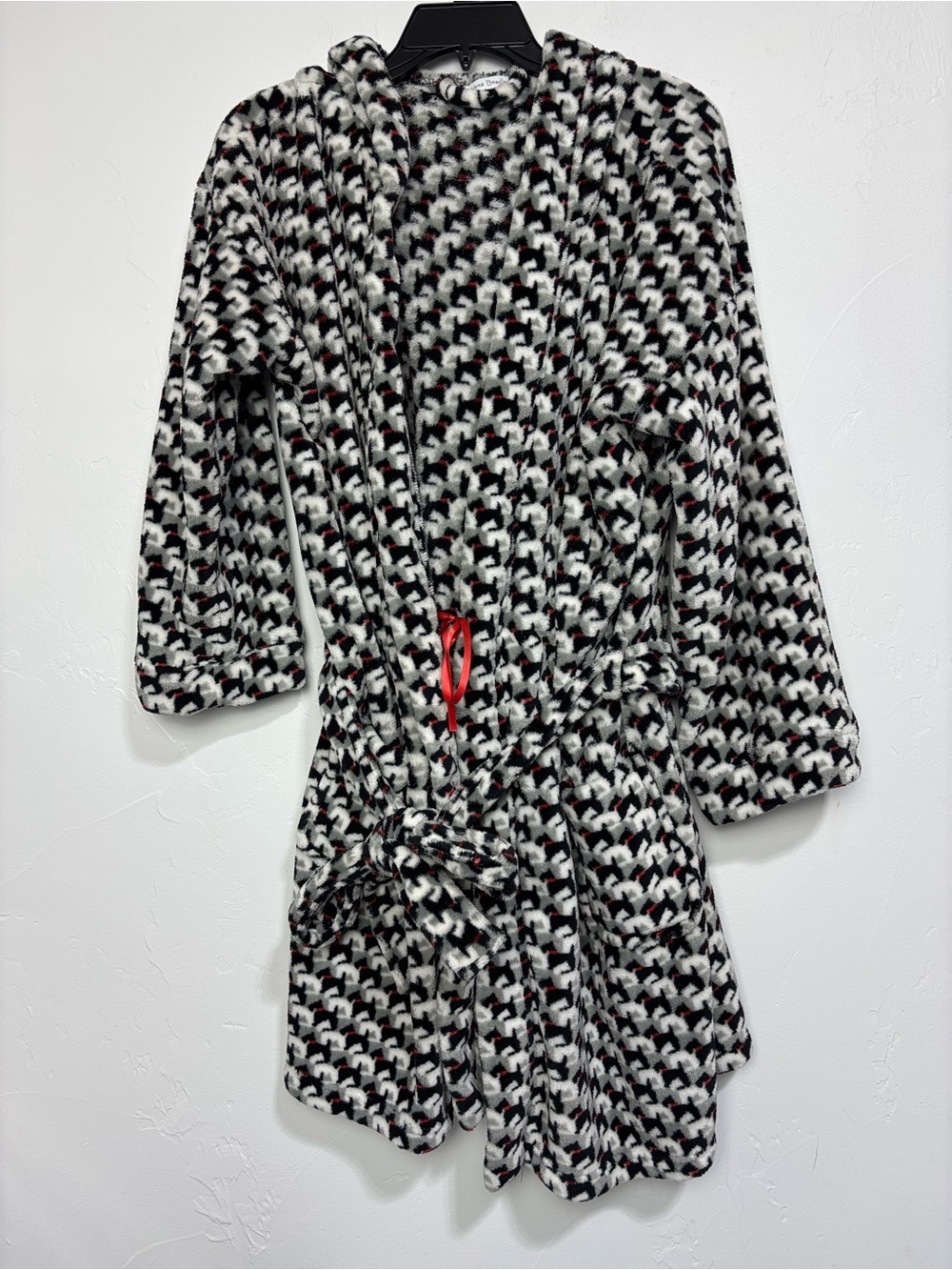 Vera Bradley Scottie Dogs Robe Bath Comfort Fleece Cozy Warm Women's Small/M
